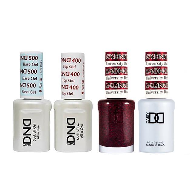 DND - Gel & Lacquer Combo - University Red - #676