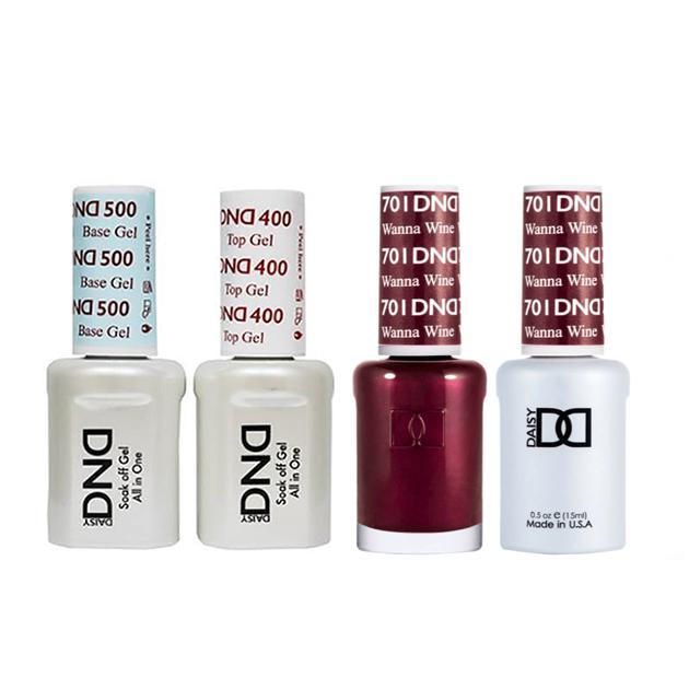 DND - Gel & Lacquer Combo - Wanna Wine - #701