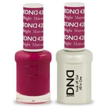 DND - Gel & Lacquer - Bright Maroon - #420