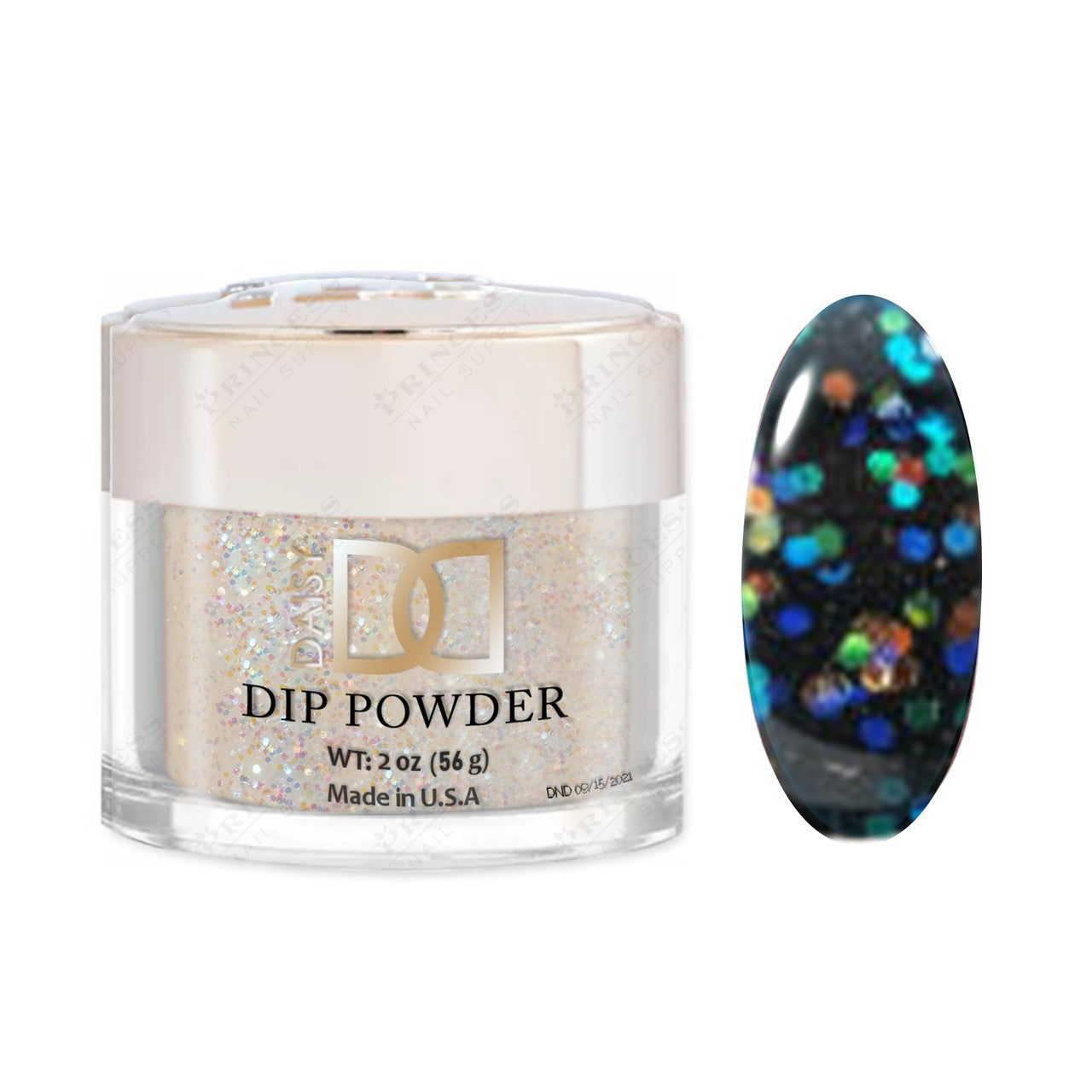 Dnd Dipping Powder #825 GLITTEROVELAY1.6OZ