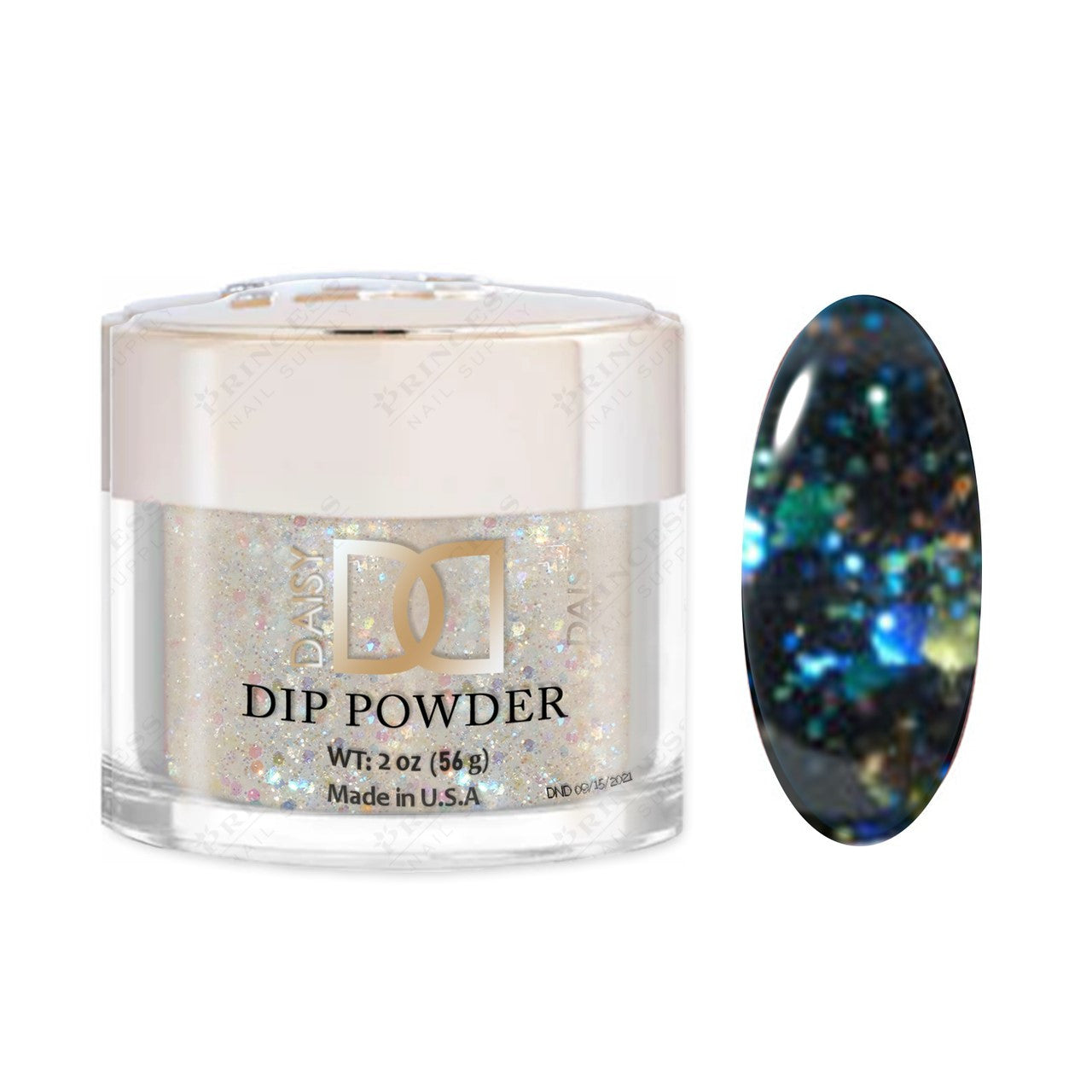 Dnd Dipping Powder #844 GLITTEROVELAY1.6OZ