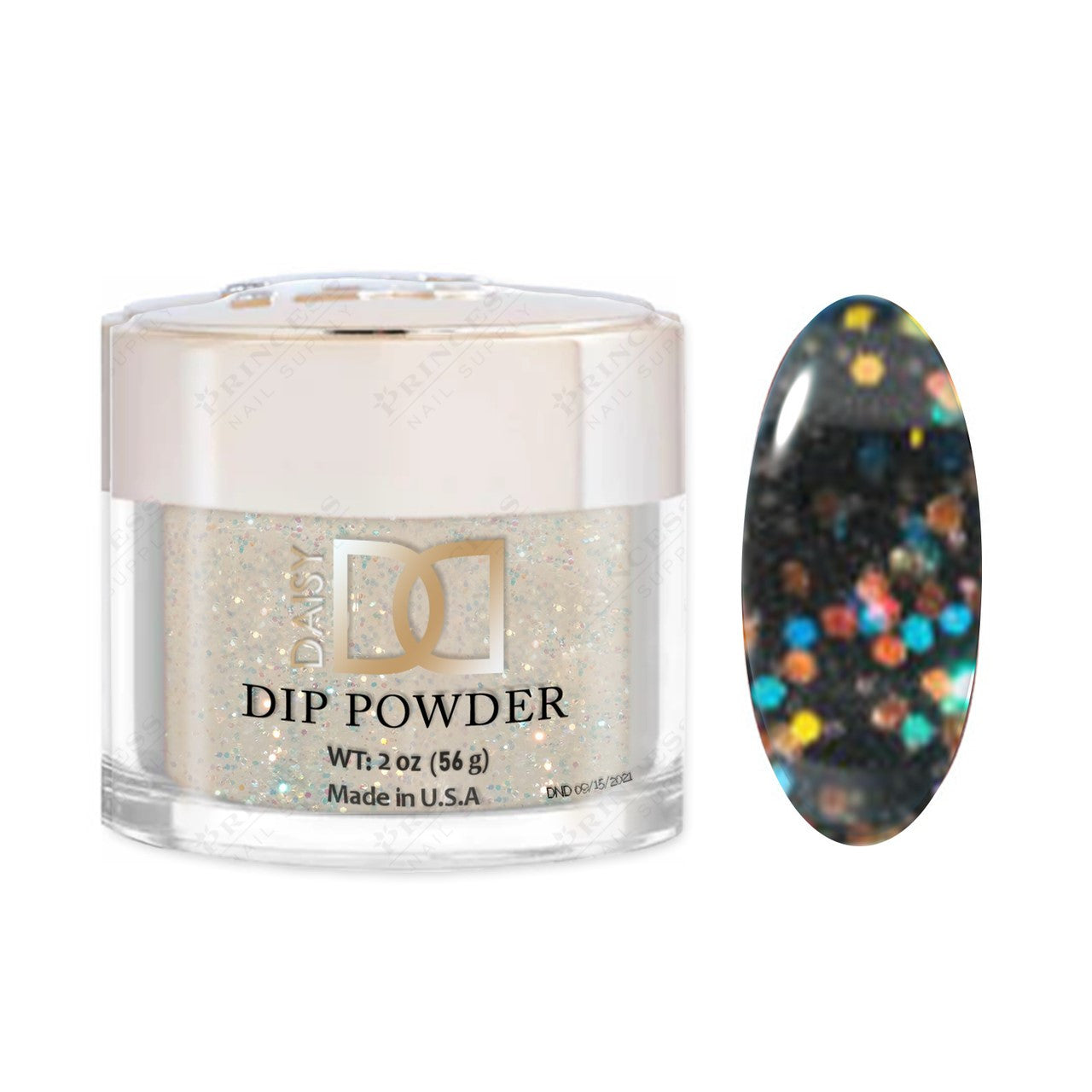 Dnd Dipping Powder #850 GLITTEROVELAY1.6OZ