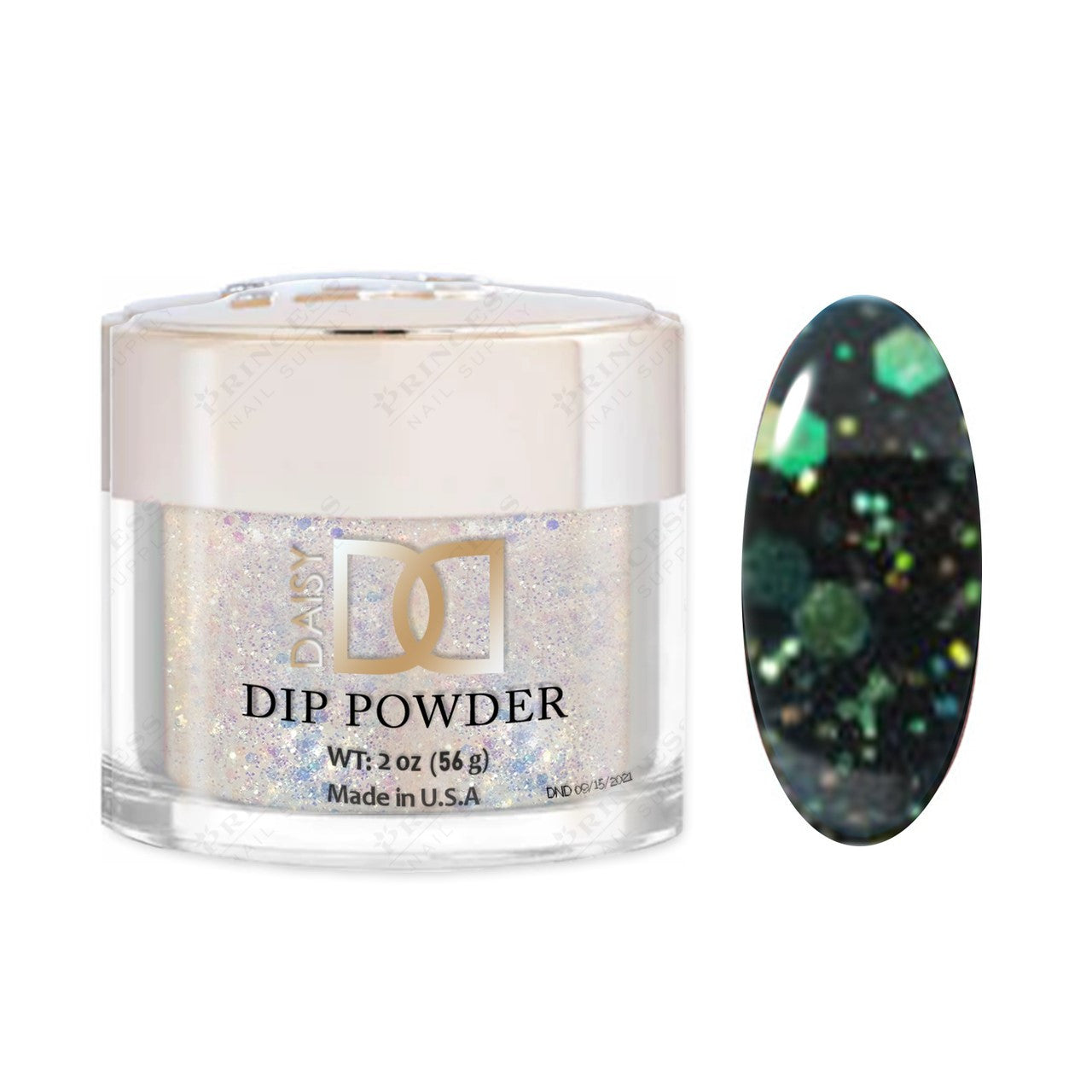 Dnd Dipping Powder #853 GLITTEROVELAY1.6OZ