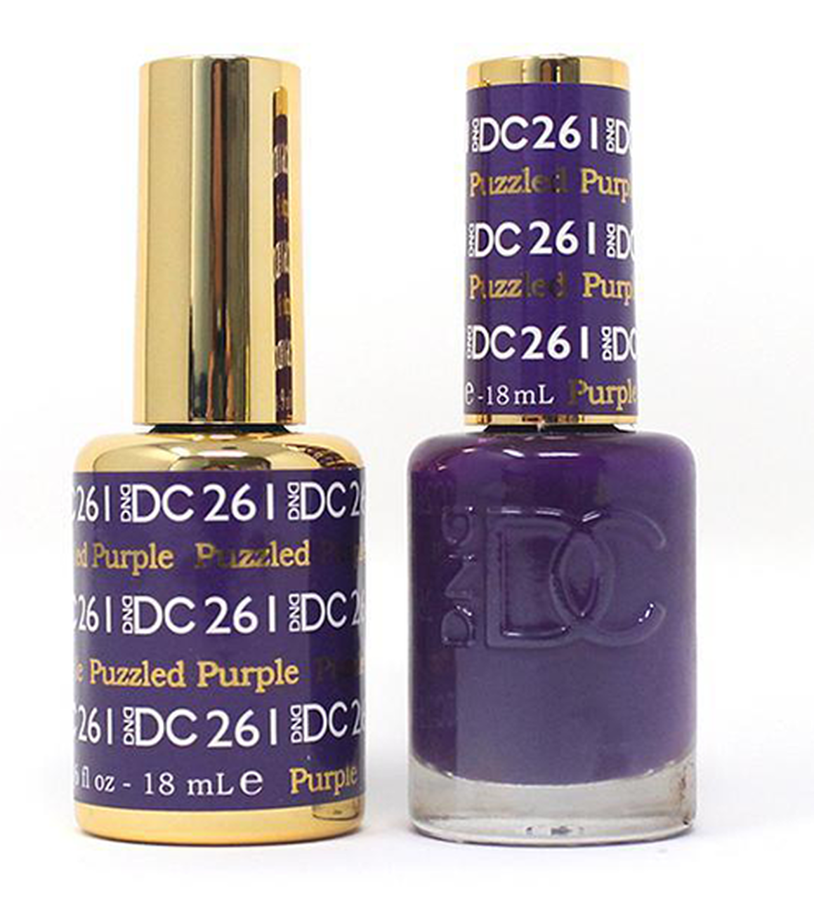 DND DC Duo Gel #261 PUZZLED PURPLE