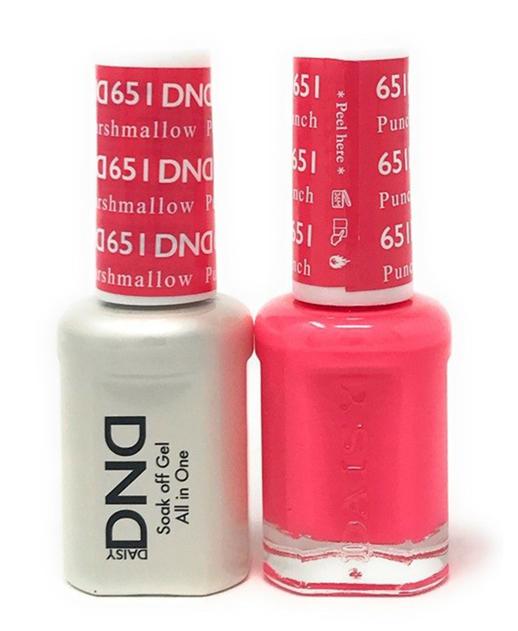 DND Duo Gel  #651 PUNCH MARSHMALLOW