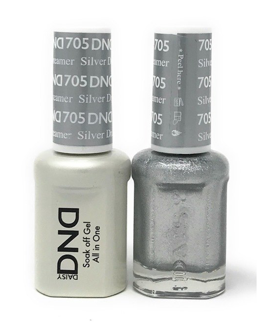 DND Duo Gel  #705 SILVER DREAMER