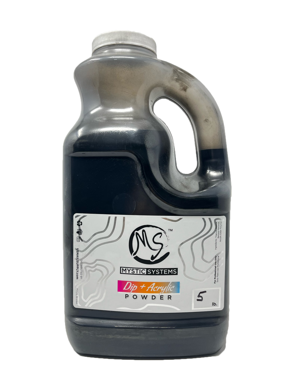 MS Dip & Acrylic Powder 5lbs - Super Black