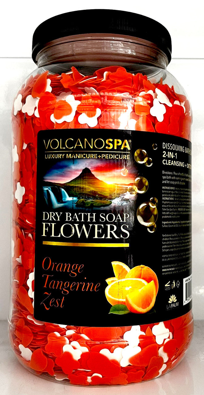 Lapalm Volcano Spa  Dry Bath Soap Flowers 1G - Orange Tangerine Zest