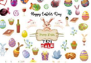 EASTER NAIL STICKER T371