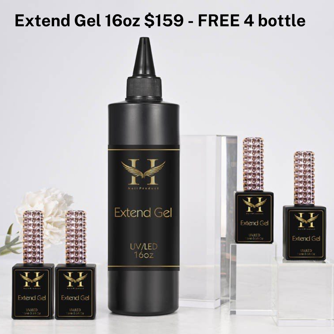 HANG Extend Gel Base 16oz Free 4 Bottle 0.5oz