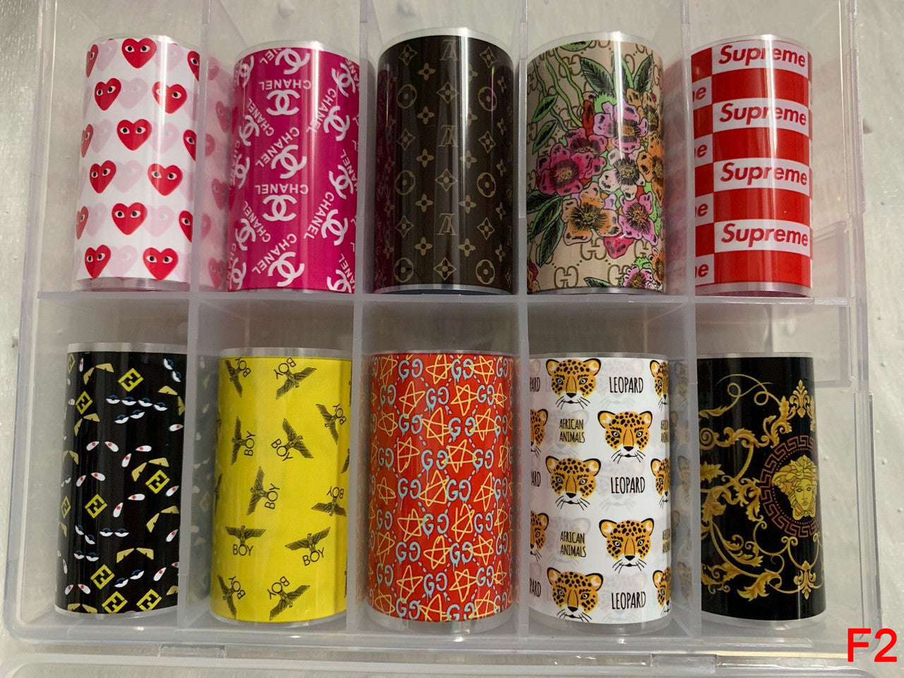 Foil Logo Nail Art (set of 10)