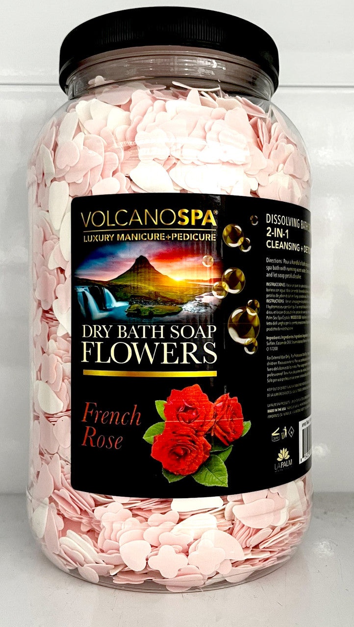 Lapalm Volcano Spa  Dry Bath Soap Flowers 1G - French Rose