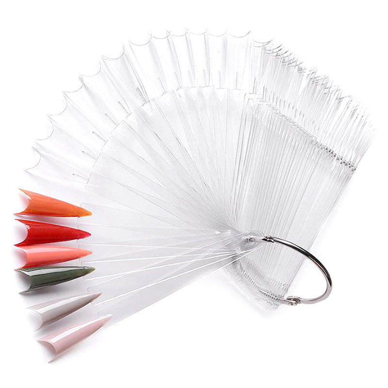 Nail Color Chart Stiletto Natural ( Pack of 50pcs)