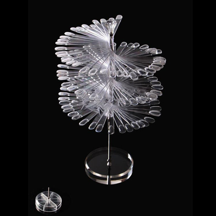 120 Tips Rotating Nail Art Color Chart Display