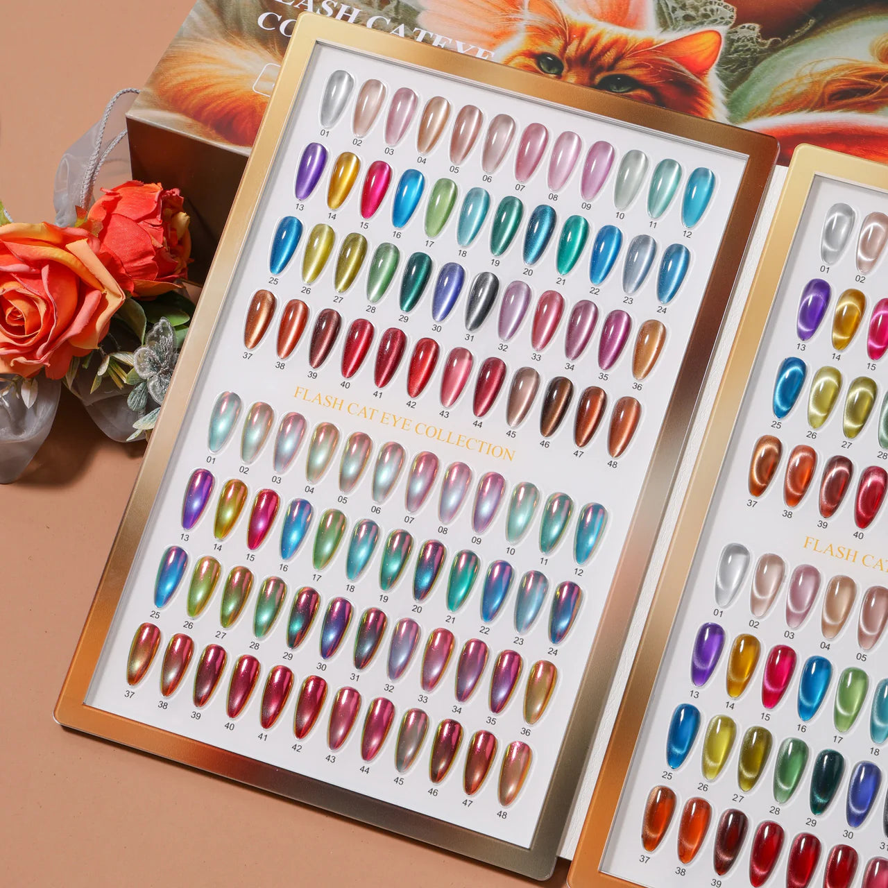 ROYAL FLASH CAT EYE COLLECTION 48 COLORS + FREE 1 CHROME POWDER