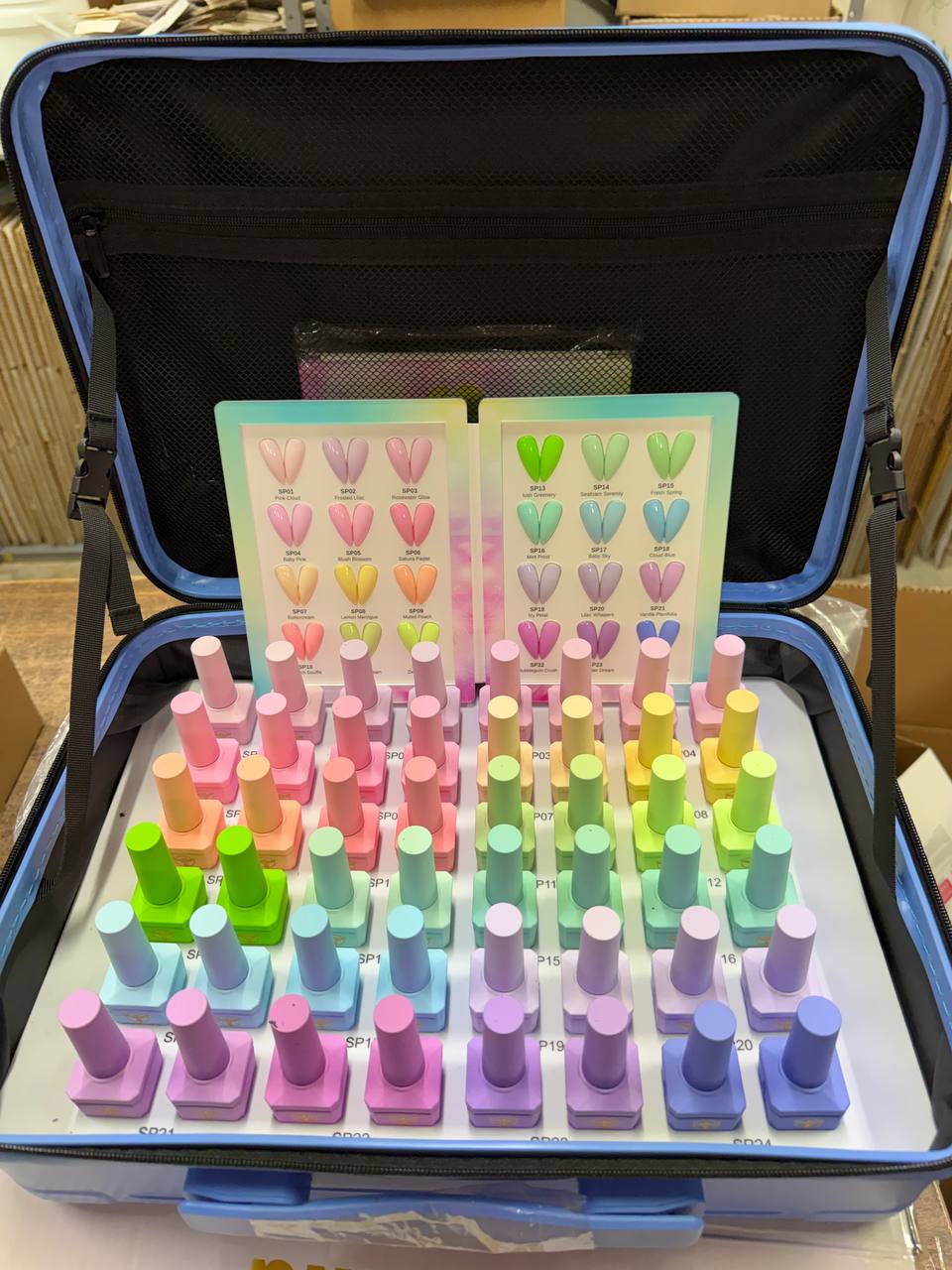 Phoenix Spring Gel Collection 24 Colors - Free Extra 24 Gels + 1 Color Book + Vali + FREE Mica Holder Rack - LIMITED TIME ONLY
