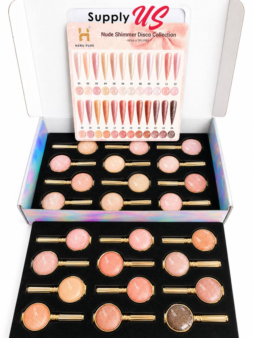 HANG Nude Shimmer Disco Collection 24 Colors (01-24)