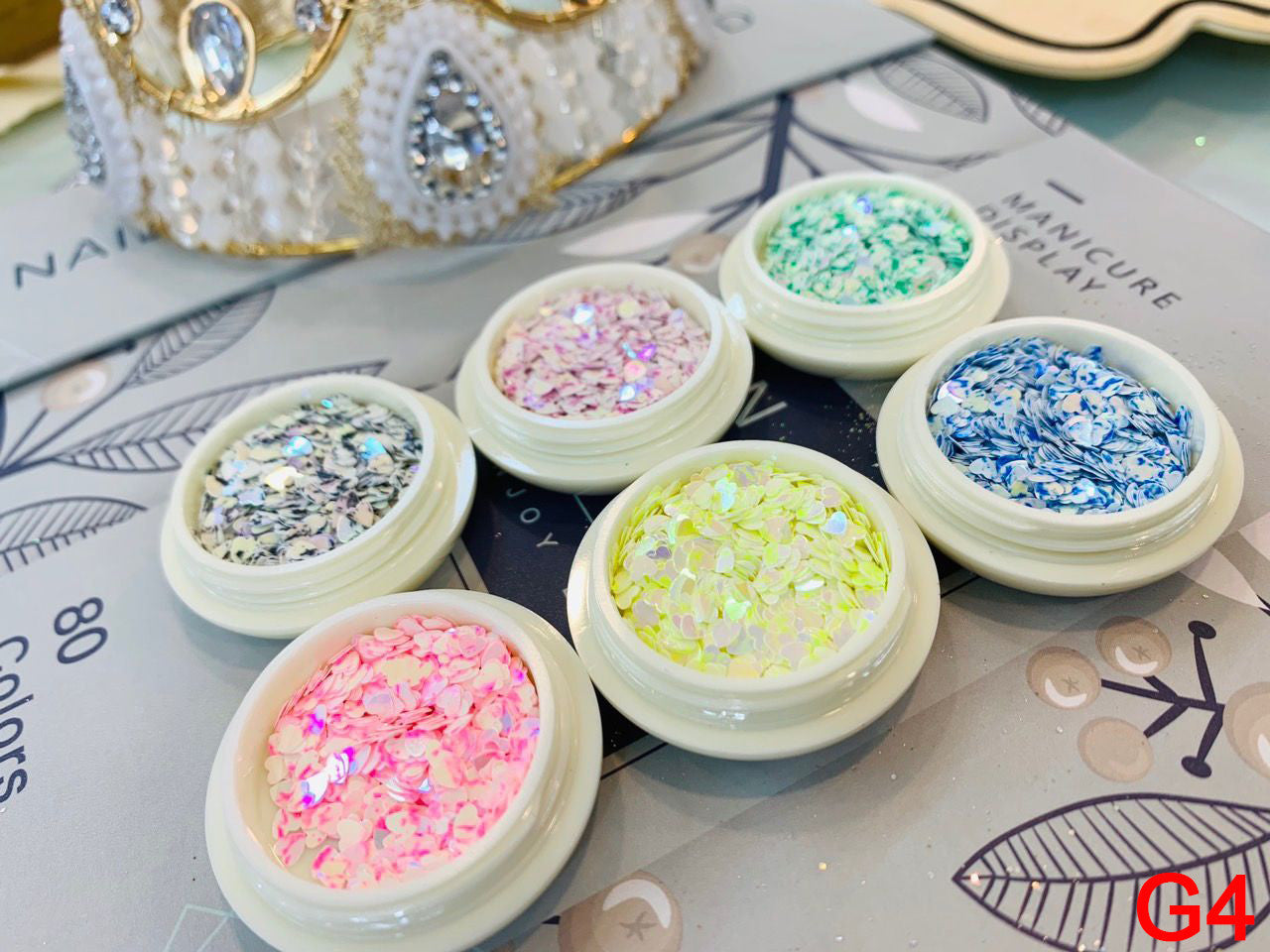 Glitter Nail Art (set of 6)