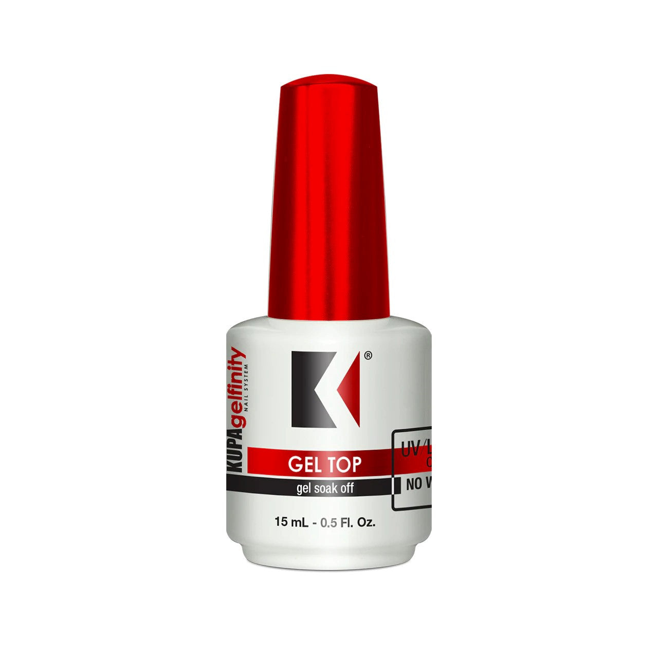 Kupa GelFinity Top Coat Gloss No Wipe Refill (8oz) + Free 3 Bottle 0.5oz