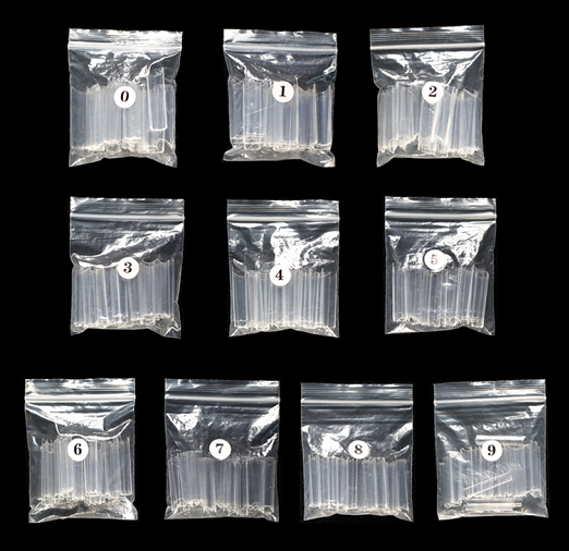 Extra Long Square Tips CLEAR ( Bag of 500pcs )