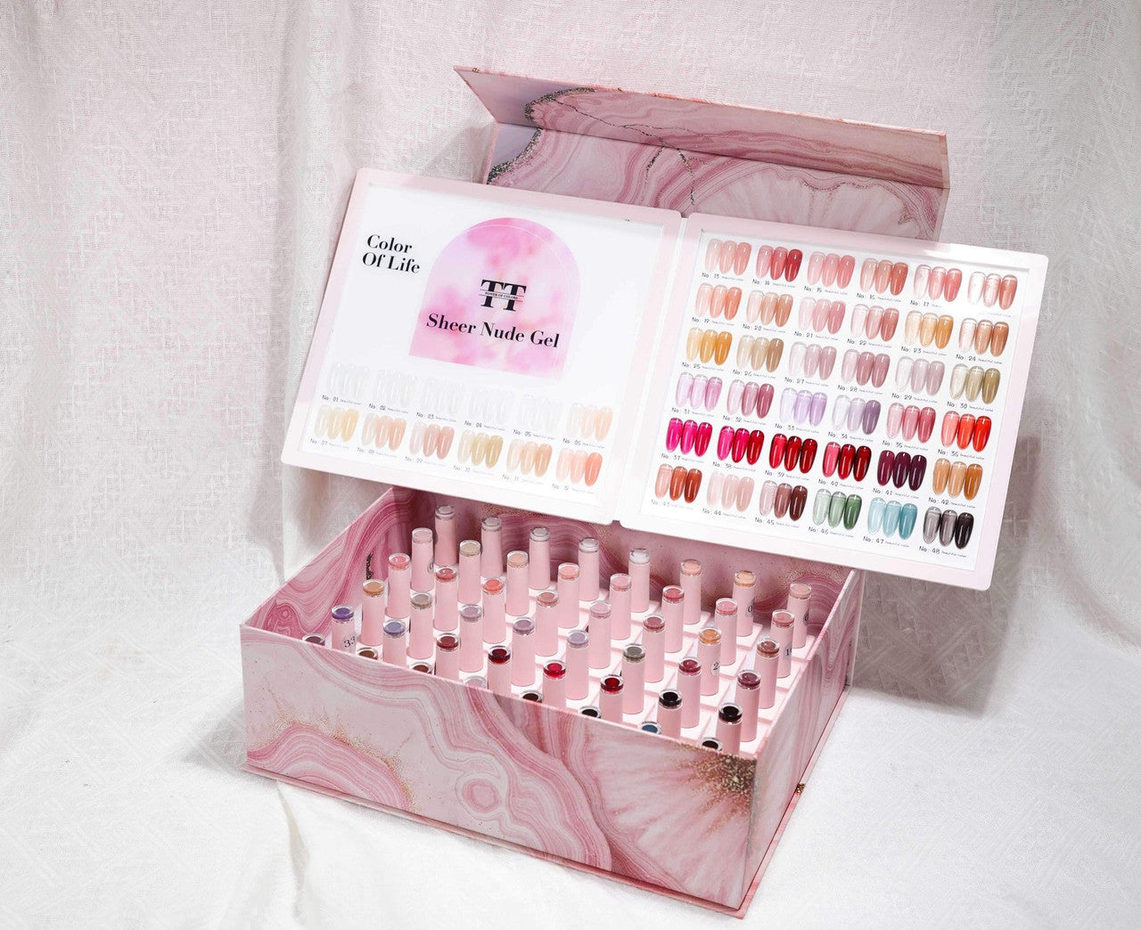 Nude Sheer Gel 48 Colors 0.5oz + Free Sample Tip
