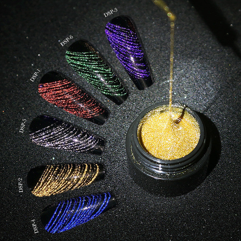 Aeon Spider Gel Party Disco 6 Colors + 3 Liner Brushes