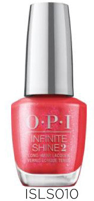 Opi Infinite Shine Left Your Texts on Red ISLS010