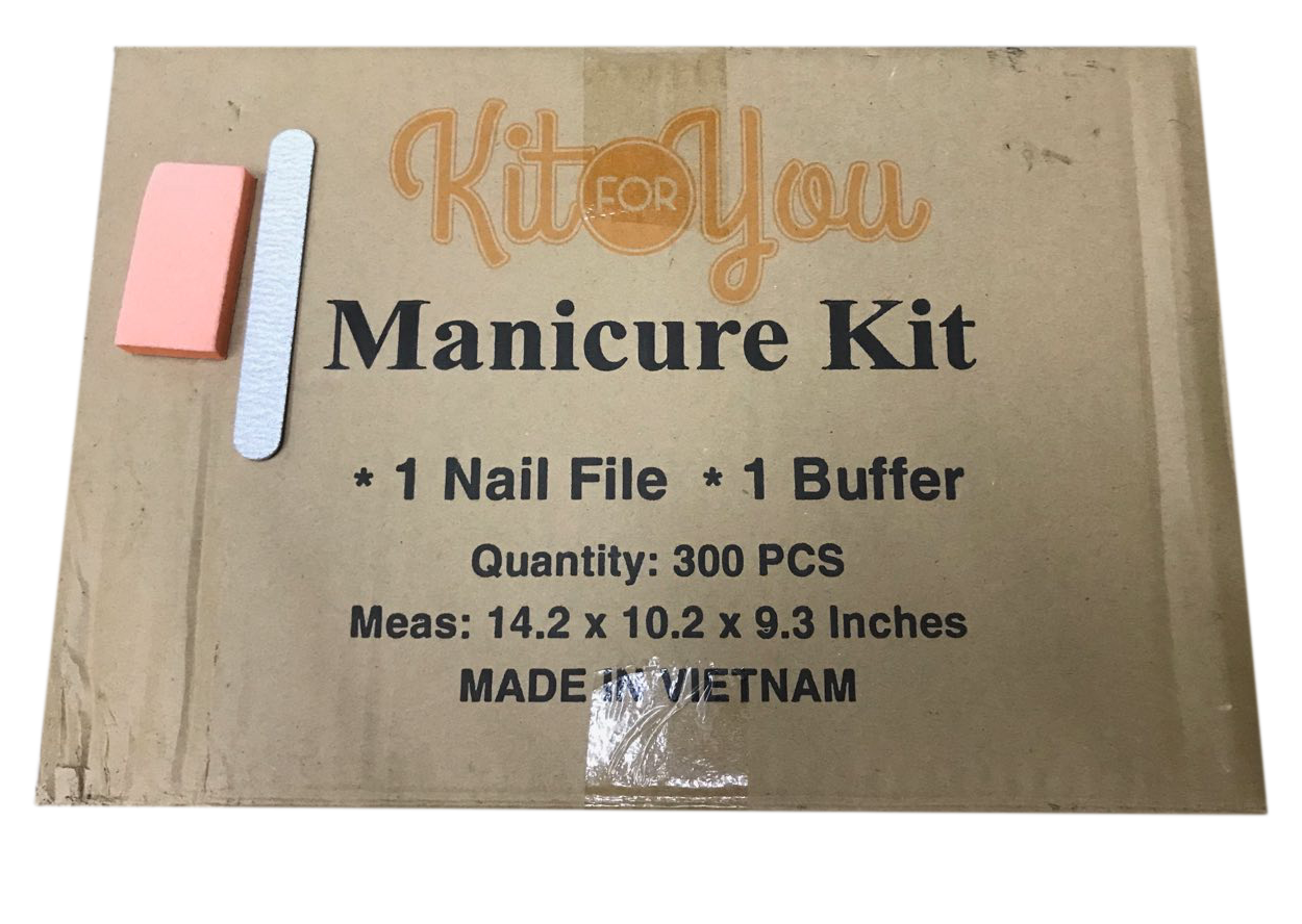 Disposable Manicure Kit ( Slim Buffer  + Mini File )