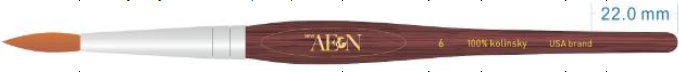 Aeon Kolinsky Acrylic Nail Brush (Round) #6