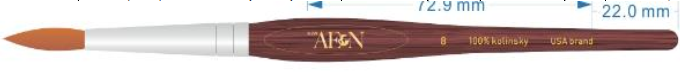 Aeon Kolinsky Acrylic Nail Brush (Round) #8