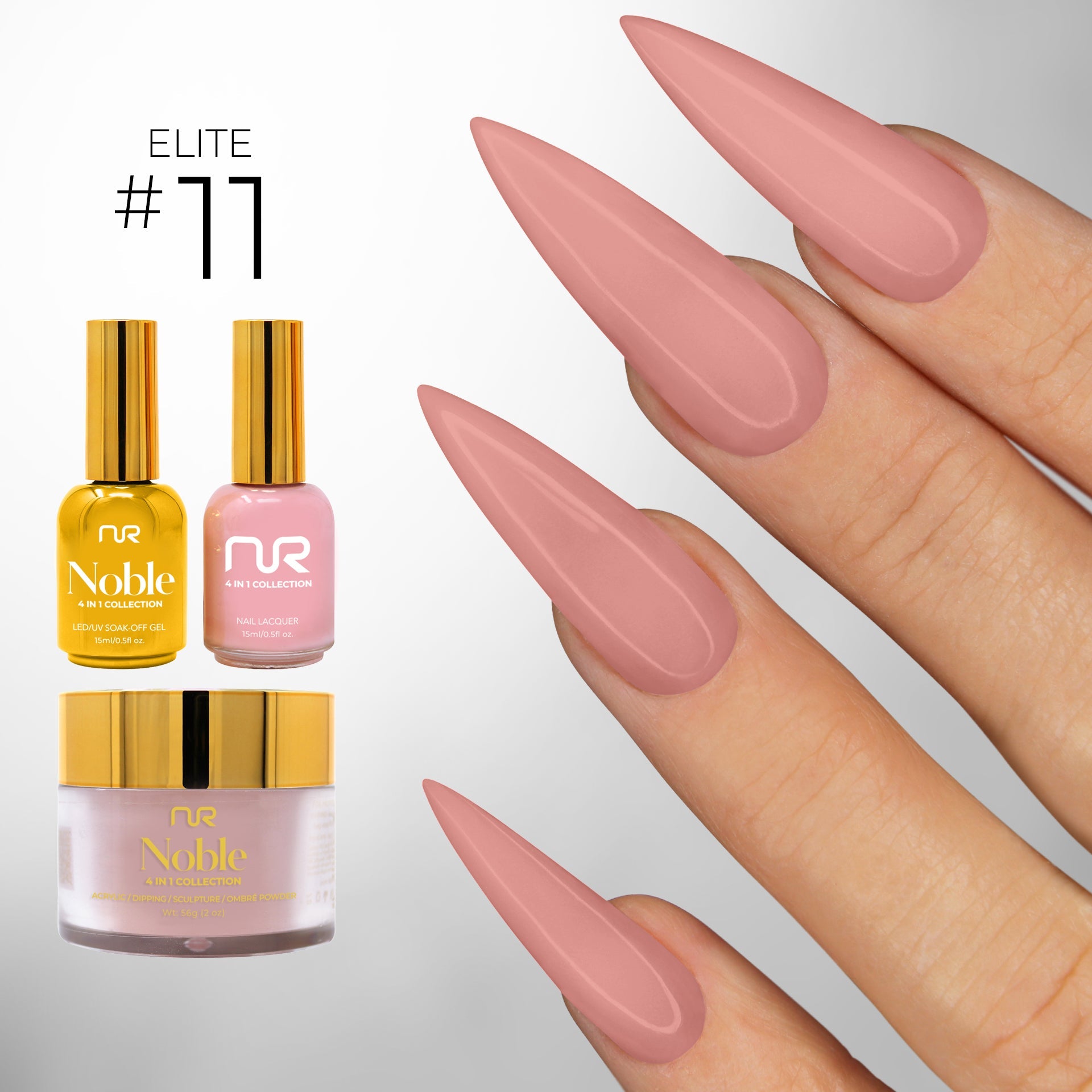 NuRevolution Noble 4 in 1 #011 Peach Pastel