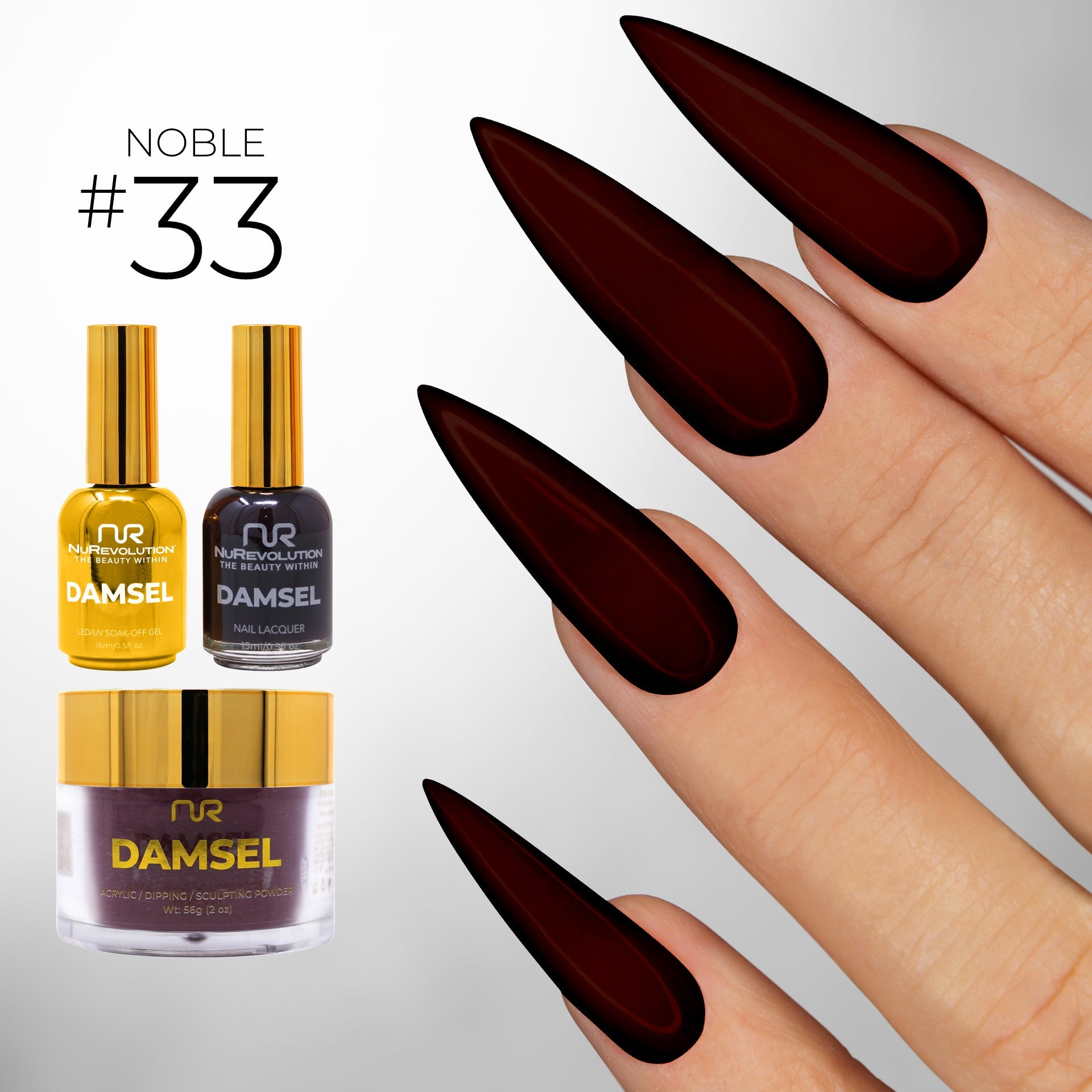 NuRevolution Noble 4 in 1 #033 Garnet Glamour