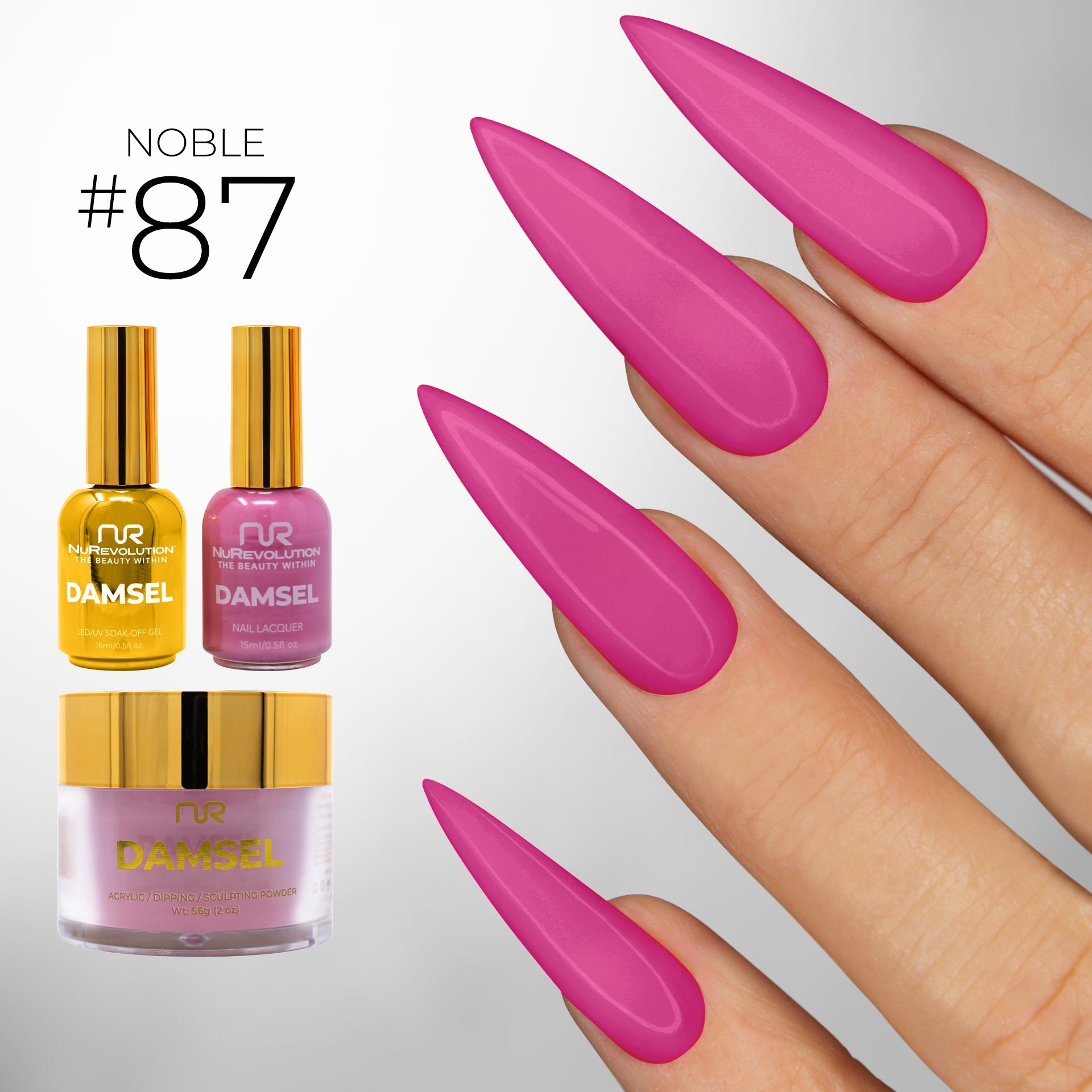 NuRevolution Noble 4 in 1 #087 Fuchsia Flamingo