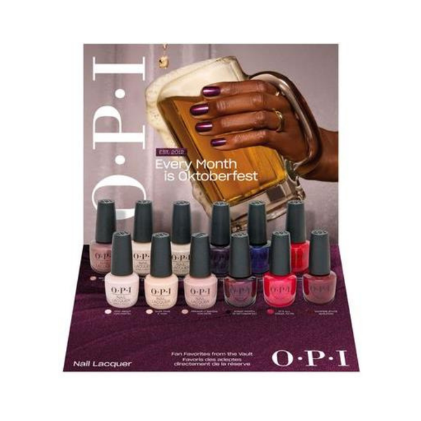 OPI Nail Lacquer Fall 2026 12pc Display Vault Must-Haves #DCF012