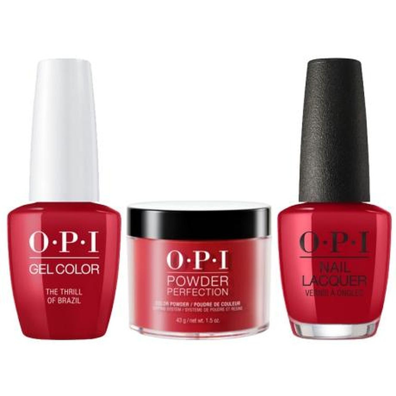 OPI COMBO 3 IN 1 MATCHING - GCA16A-NLA16-DPA16 THE THRILL OF BRAZIL