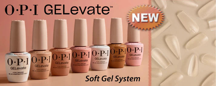 OPI GELevate 4 In 1 Builder Gel  Collection Set Of 7 Colors