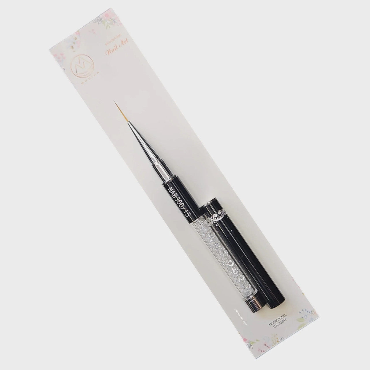 Petal Detail Art Brush15 mm Black Diamond Handle NAB300