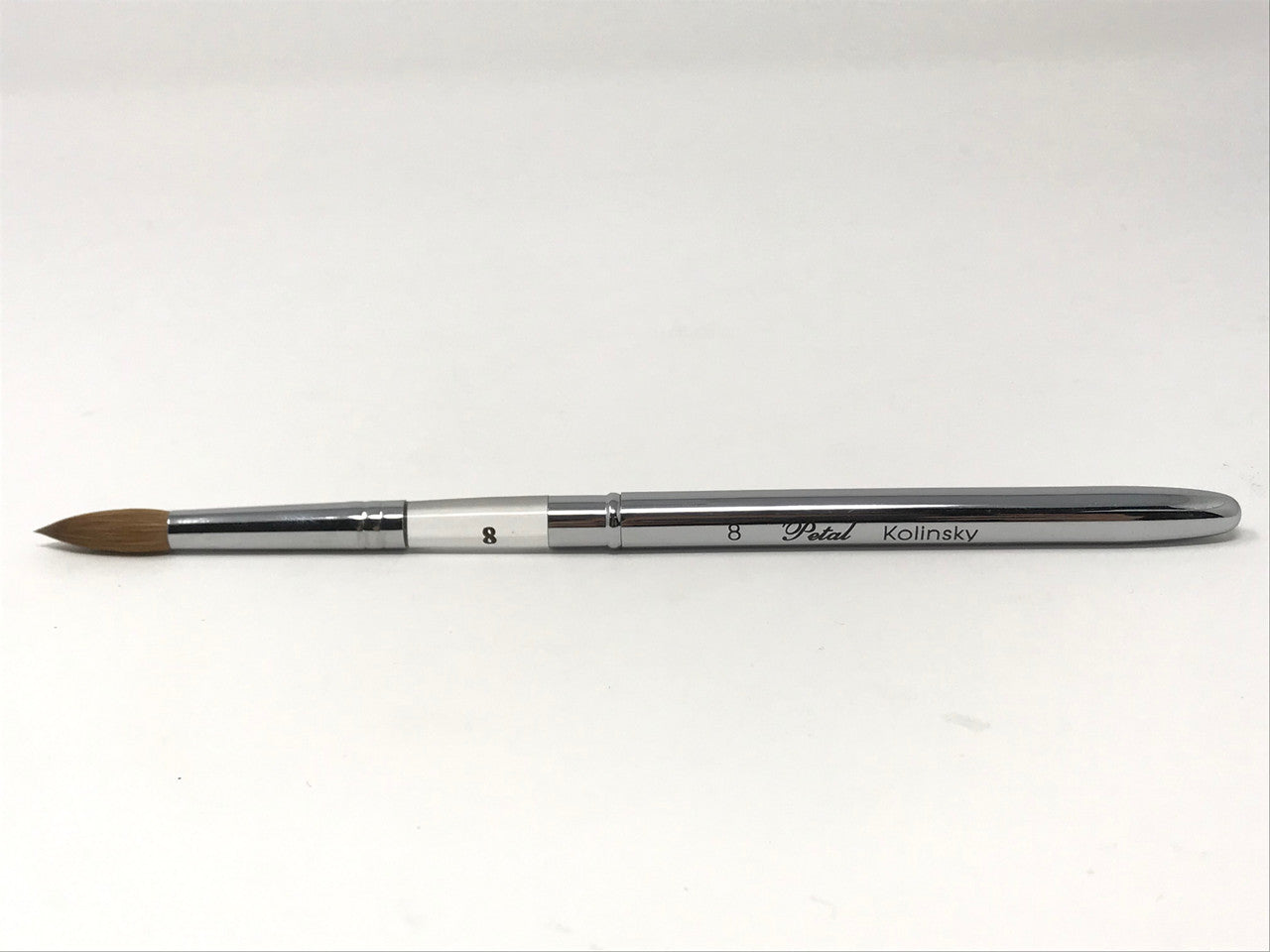 Petal Kolinsky Germany Silver Acrylic Brush No.8