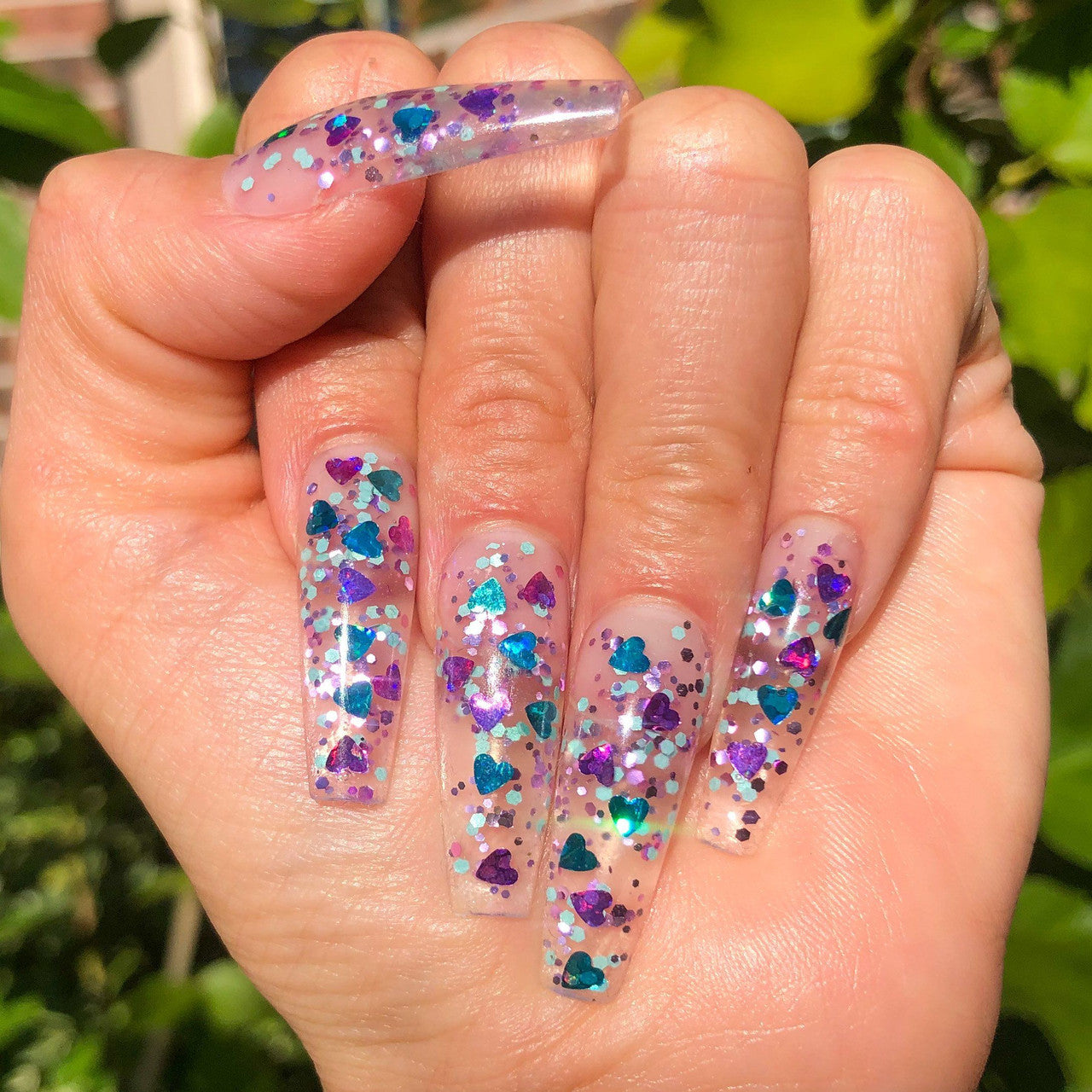 45# - Nail Sequin Heart (set of 12)