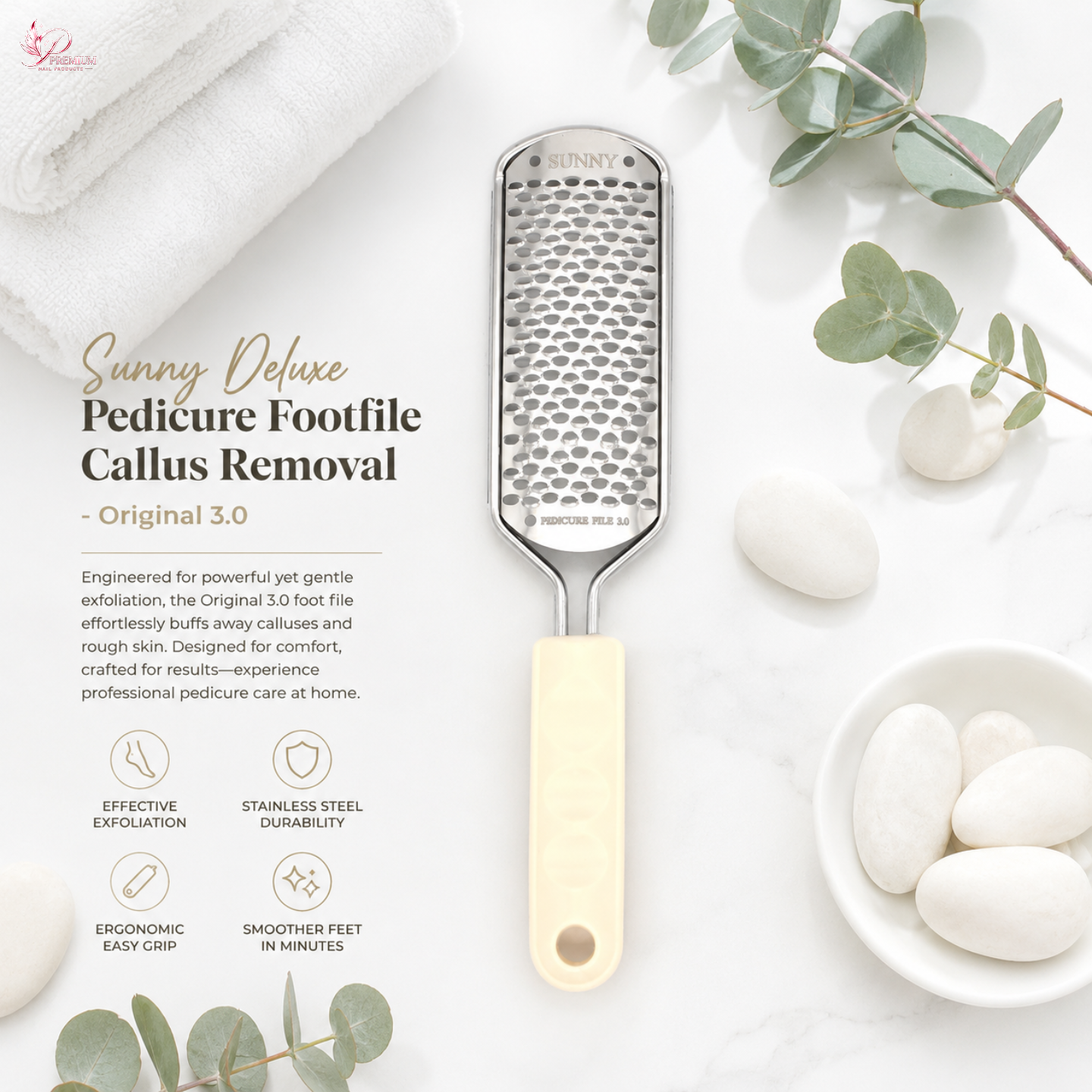 Sunny Deluxe Pedicure Footfile Callus Removal - Original 3.0