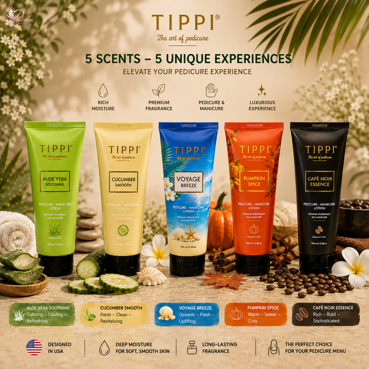 TIPPI Rich Moisture Lotion 100ml Case of 48pcs FREE Gift Box - BUY 3 GET 1 FREE