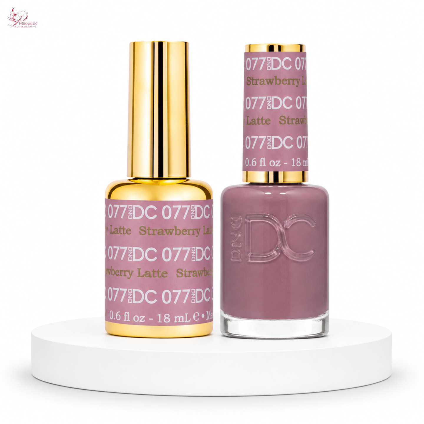 DND DC Duo Gel #077 Strawberry Latte