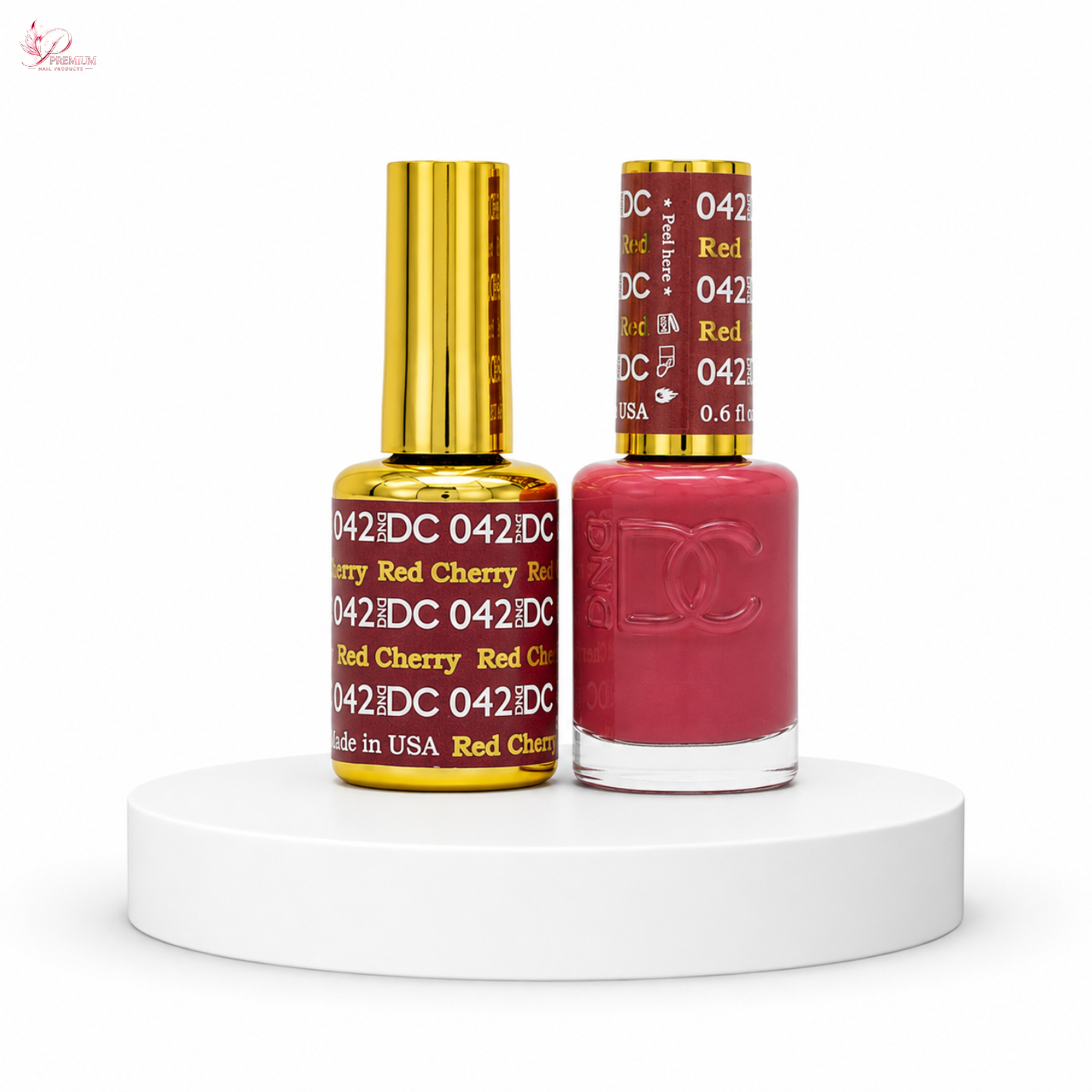 DND DC Duo Gel #042 RED CHERRY