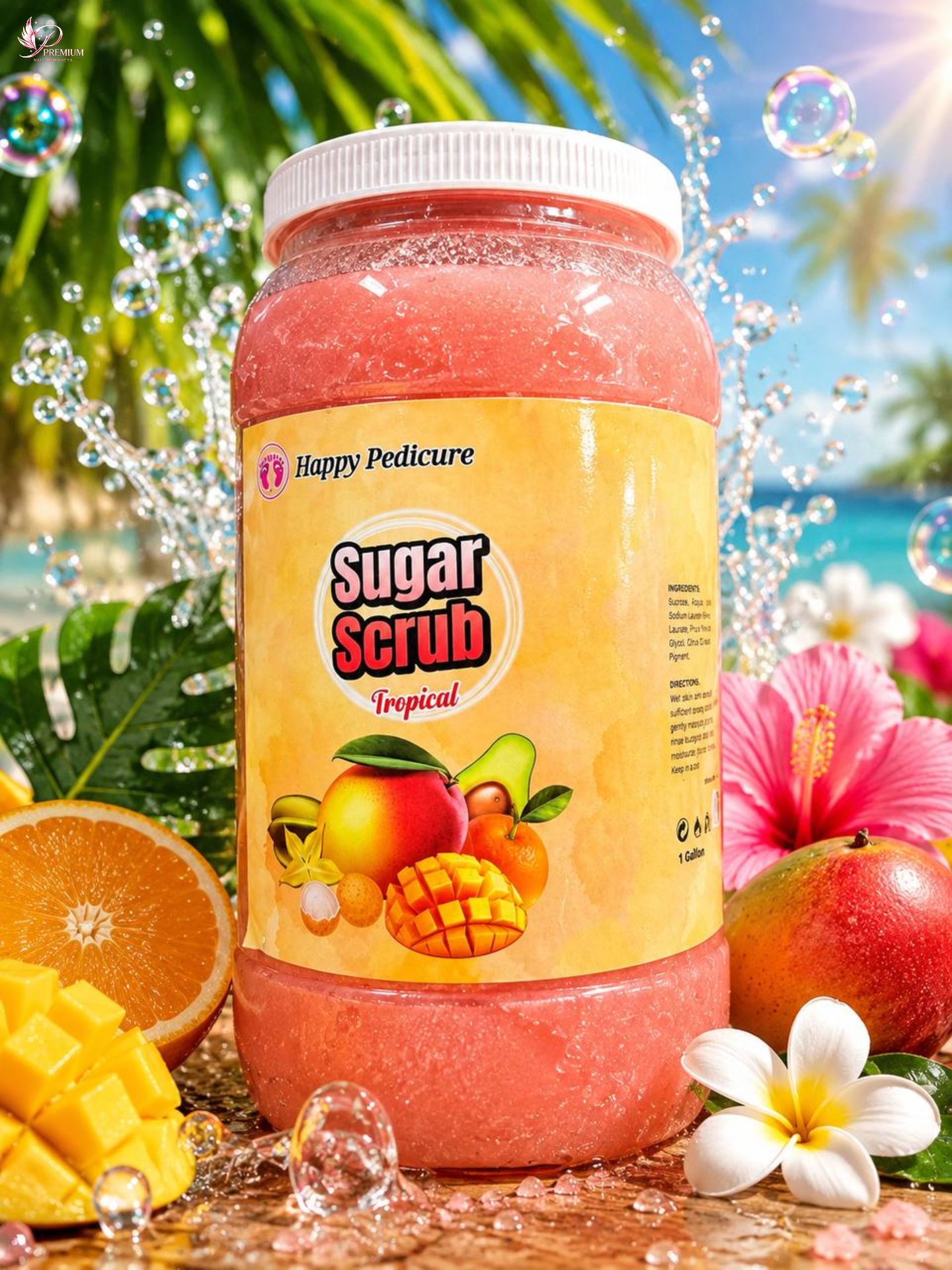 Happy Pedicure Sugar Scrub Gal - Tropical