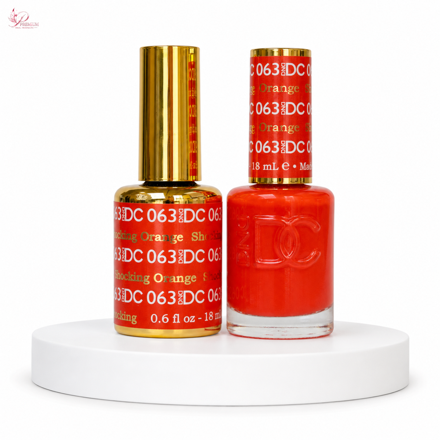 DND DC Duo Gel #063 SHOCKING ORANGE