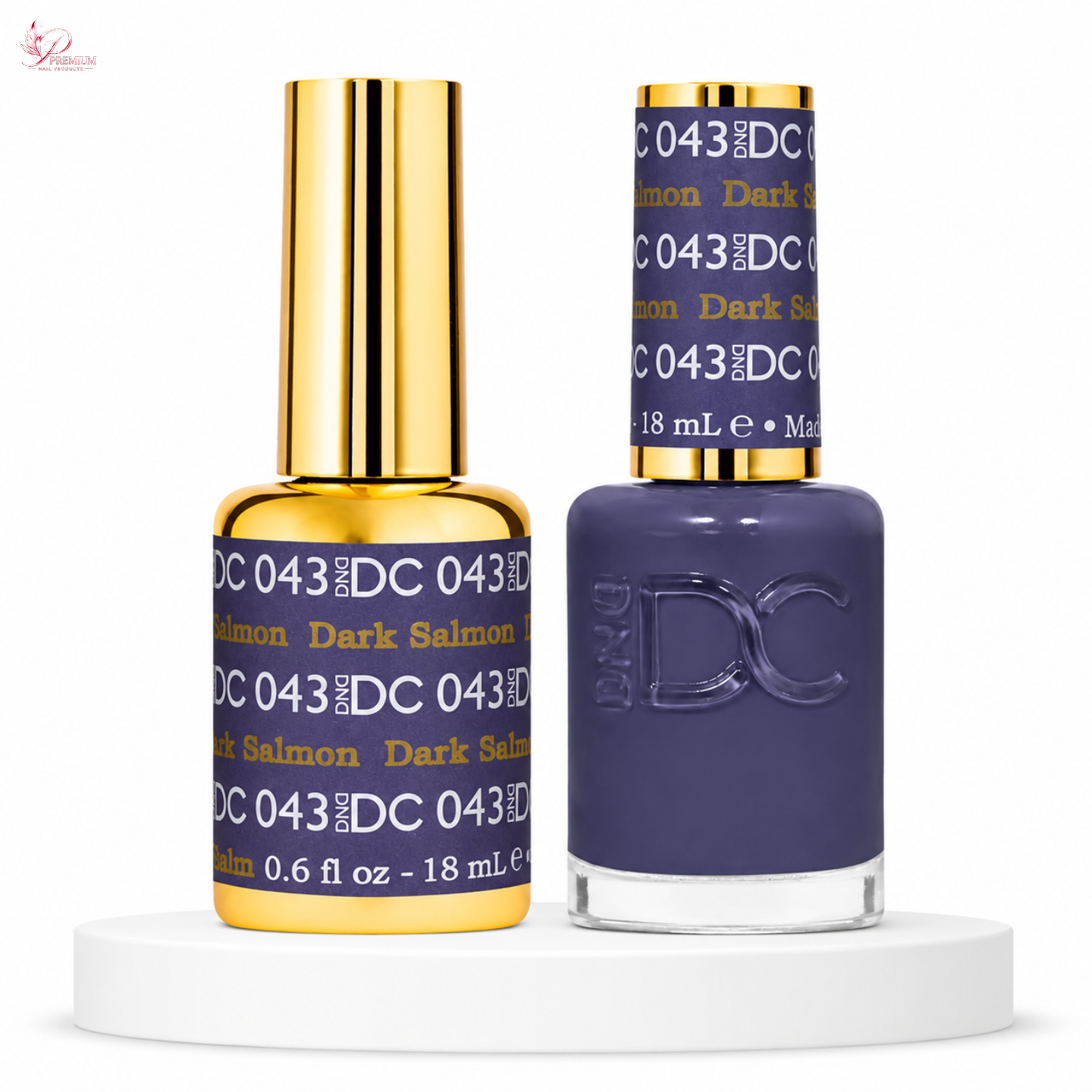 DND DC Duo Gel #043 DARK SALMON
