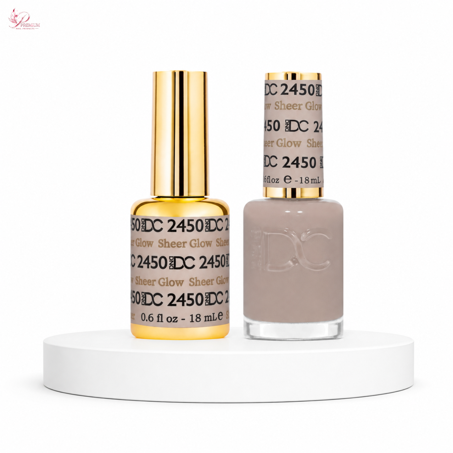 DND DC Duo Gel #2450 Sheer Glow