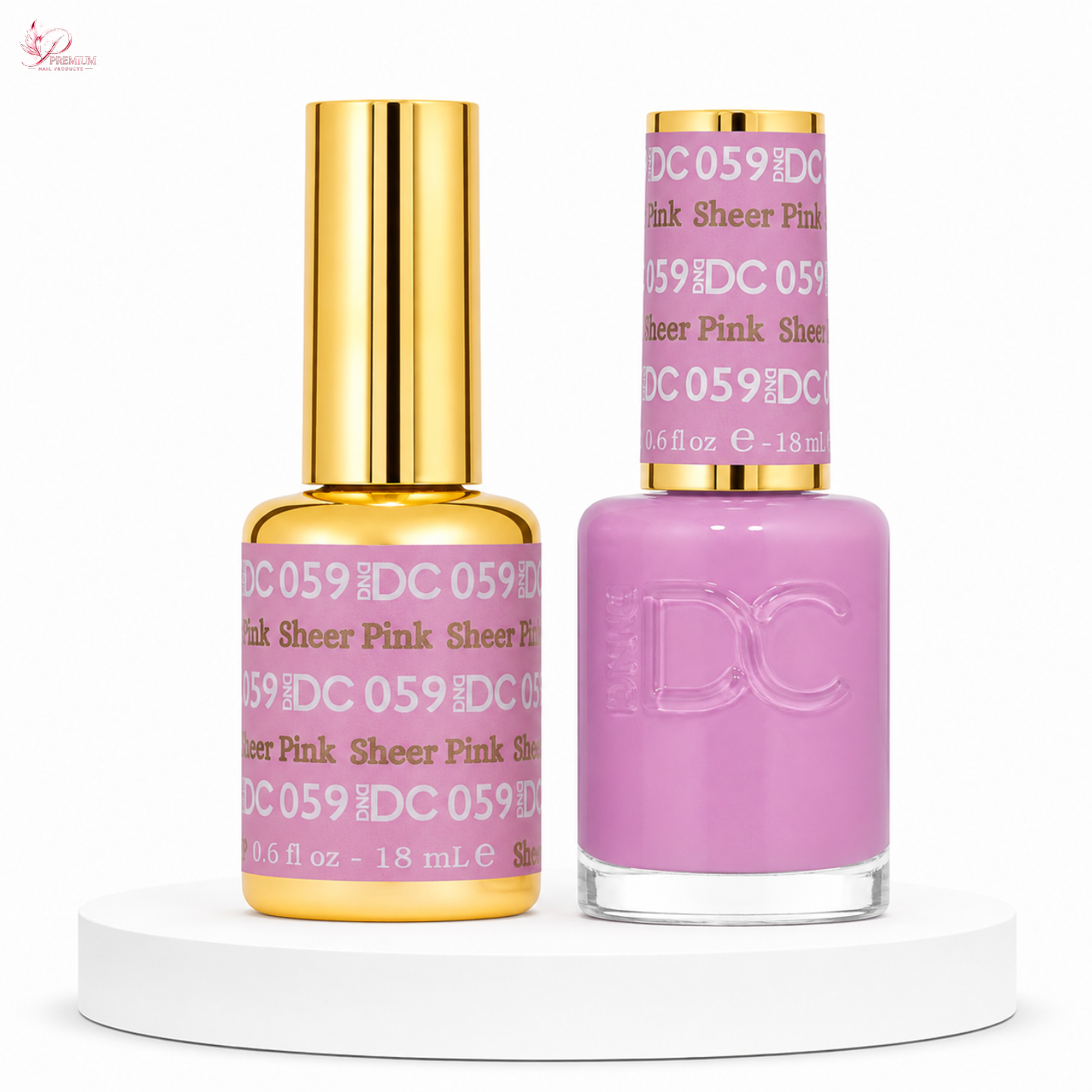 DND DC Duo Gel #059 SHEER PINK