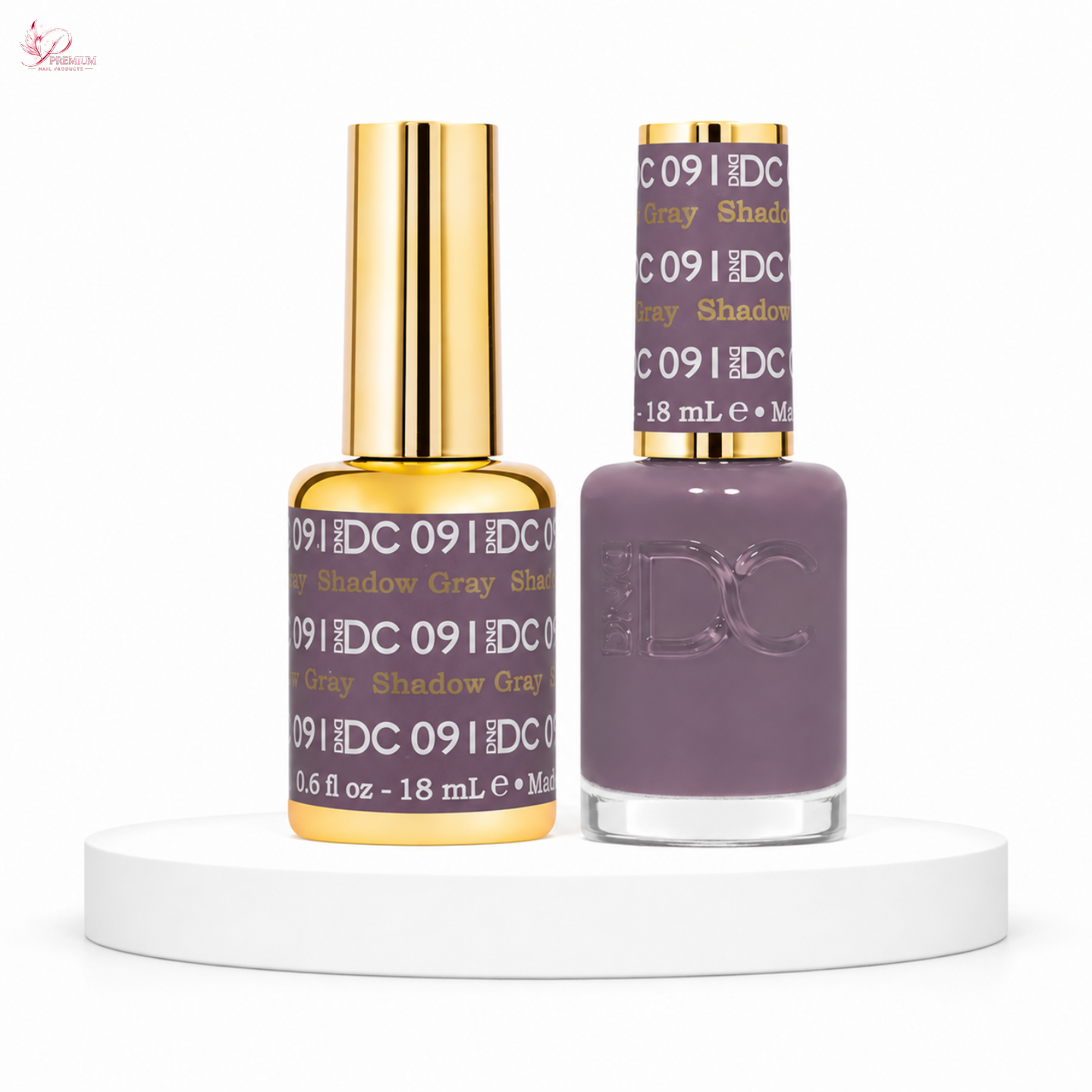 DND DC Duo Gel #091 SHADOW GRAY