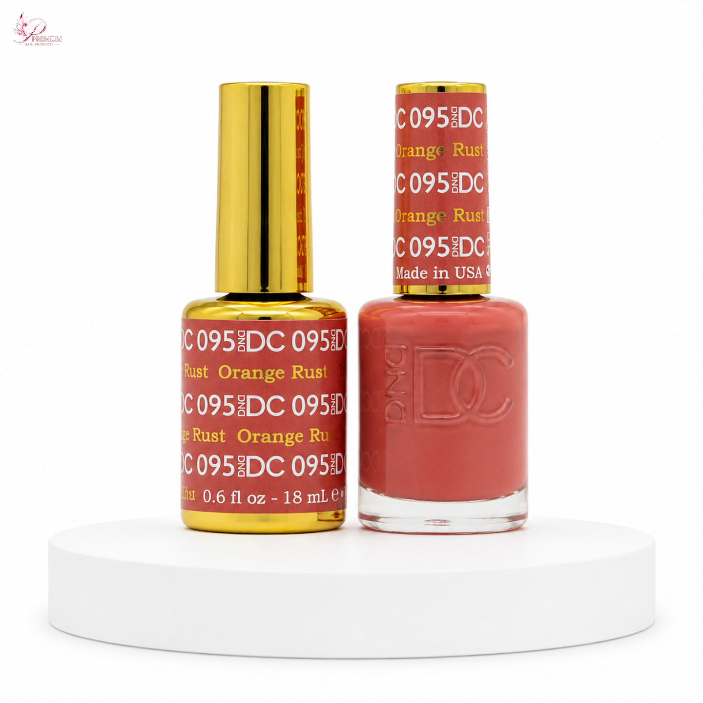 DND DC Duo Gel #095 ORANGE RUST